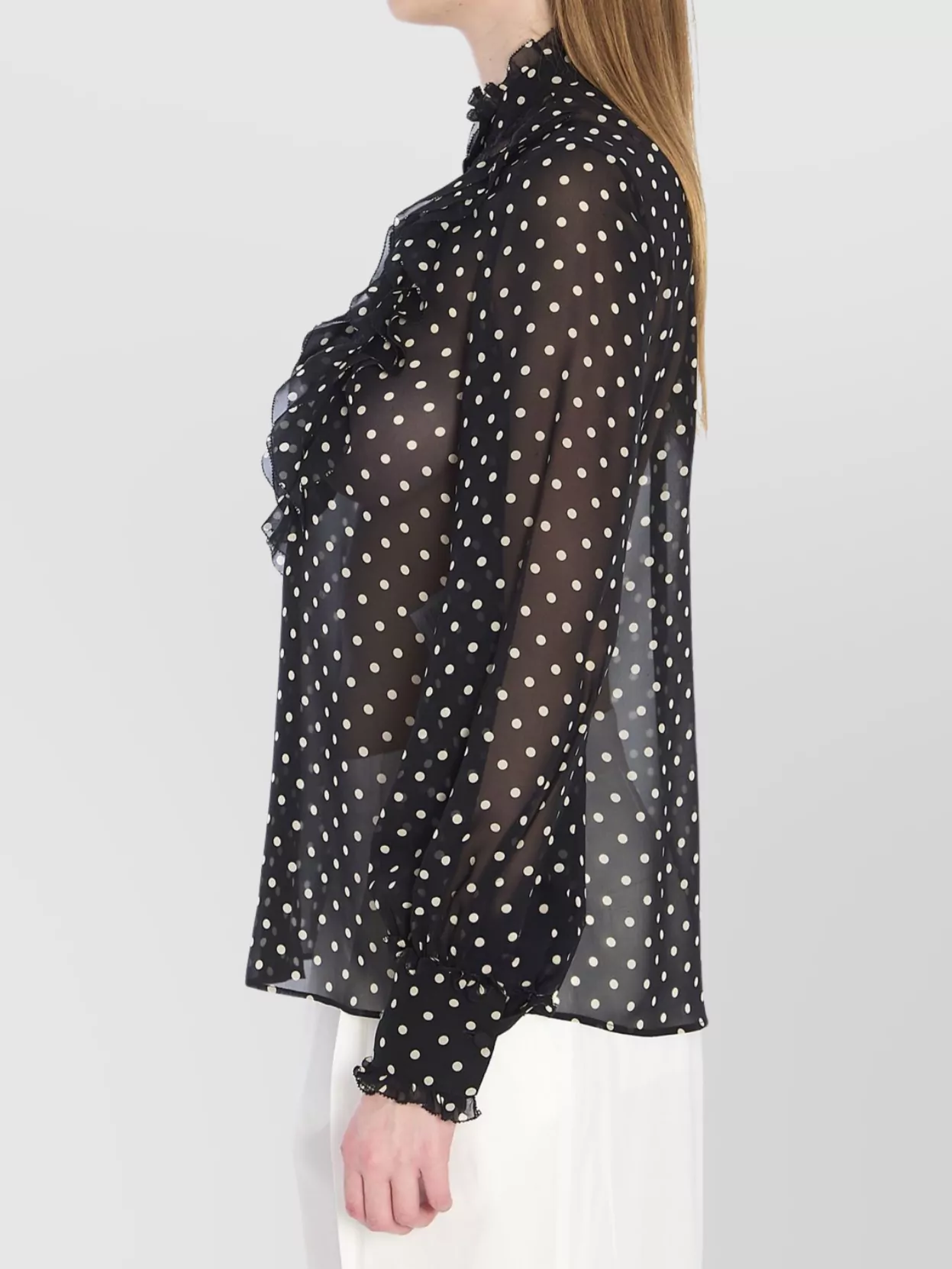 Valentino Garavani Silk Shirt Polka Dots