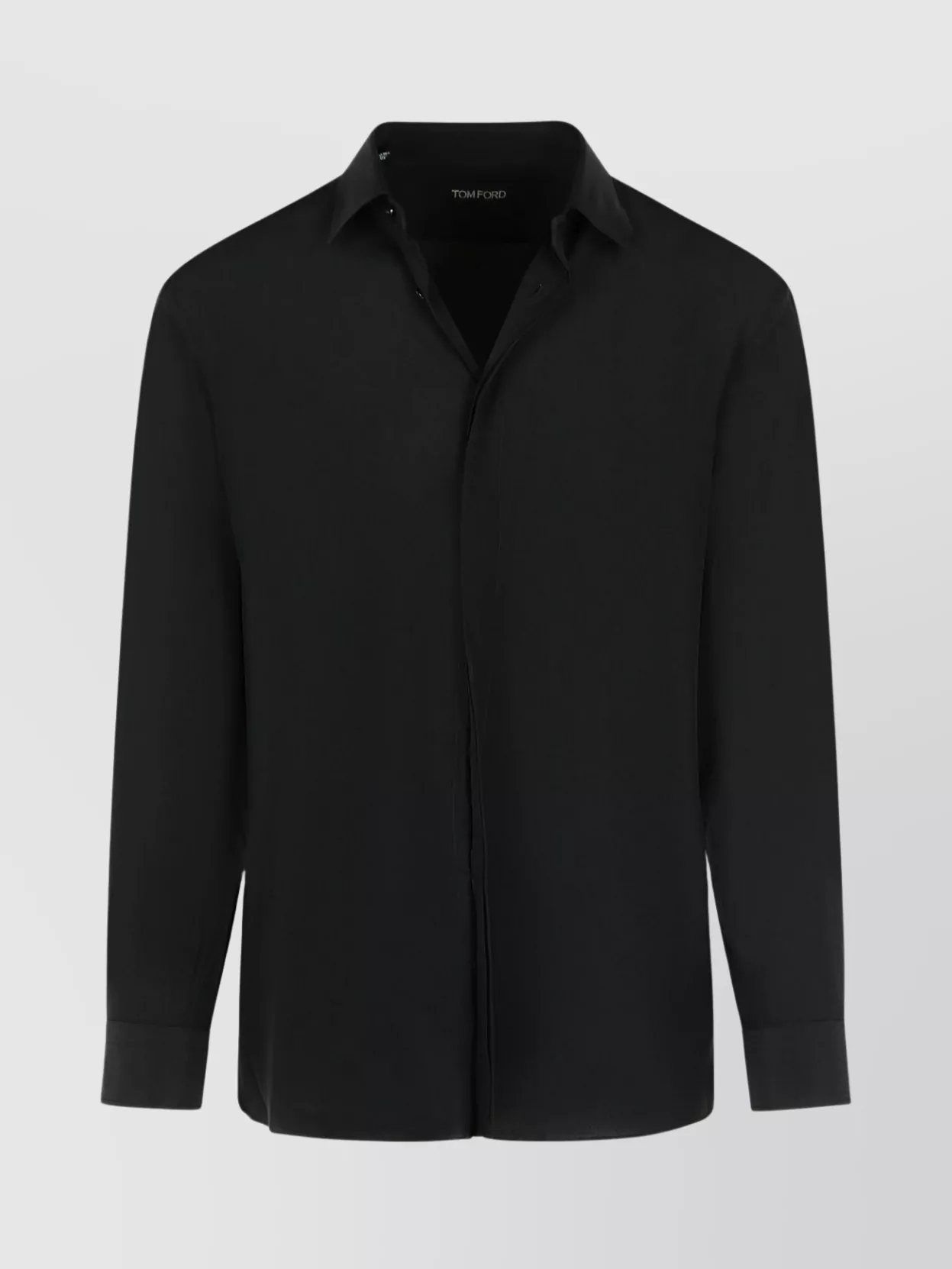 Tom Ford Luxurious Silk Long Sleeve Shirt In Black