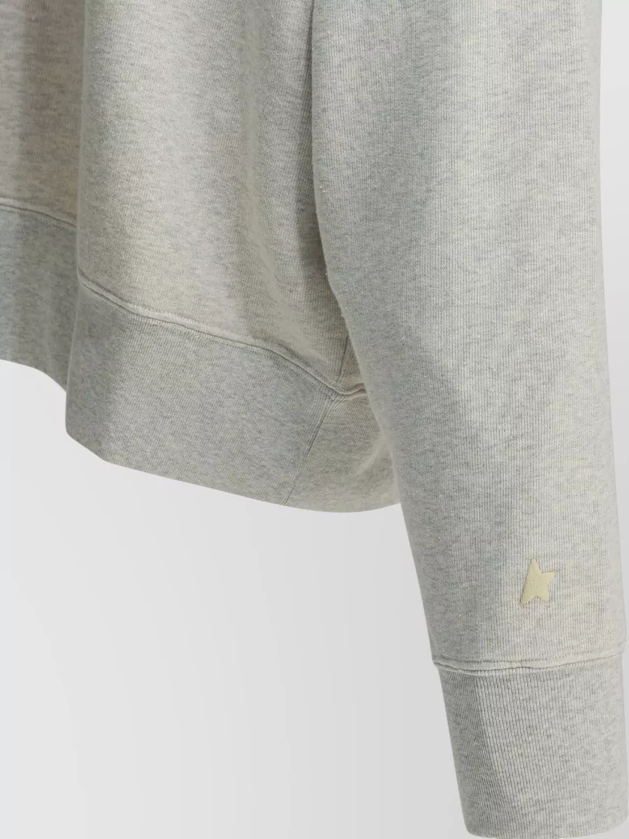 Golden Goose Crystal Embellished Oversized Cotton Crewneck Sweatshirt