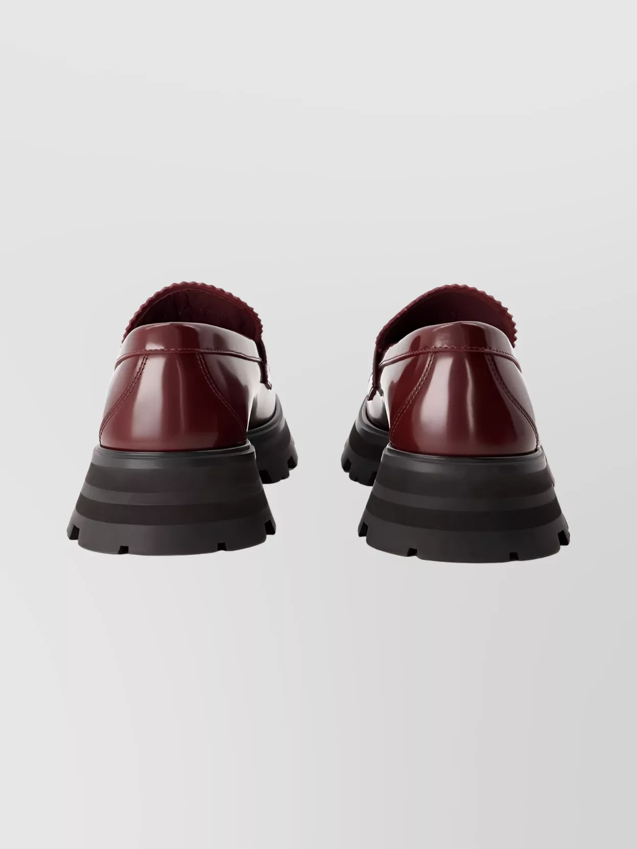 Alexander Mcqueen Leather Loafers Chunky Sole