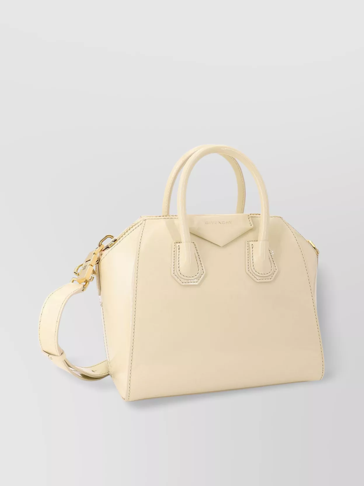Givenchy Mini Structured Leather Bag With Metal Detail