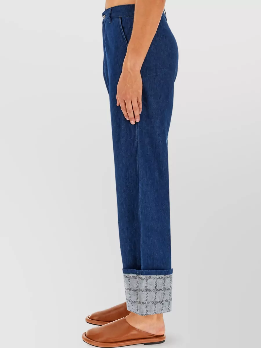 Jw Anderson Denim Wide-Leg Trousers