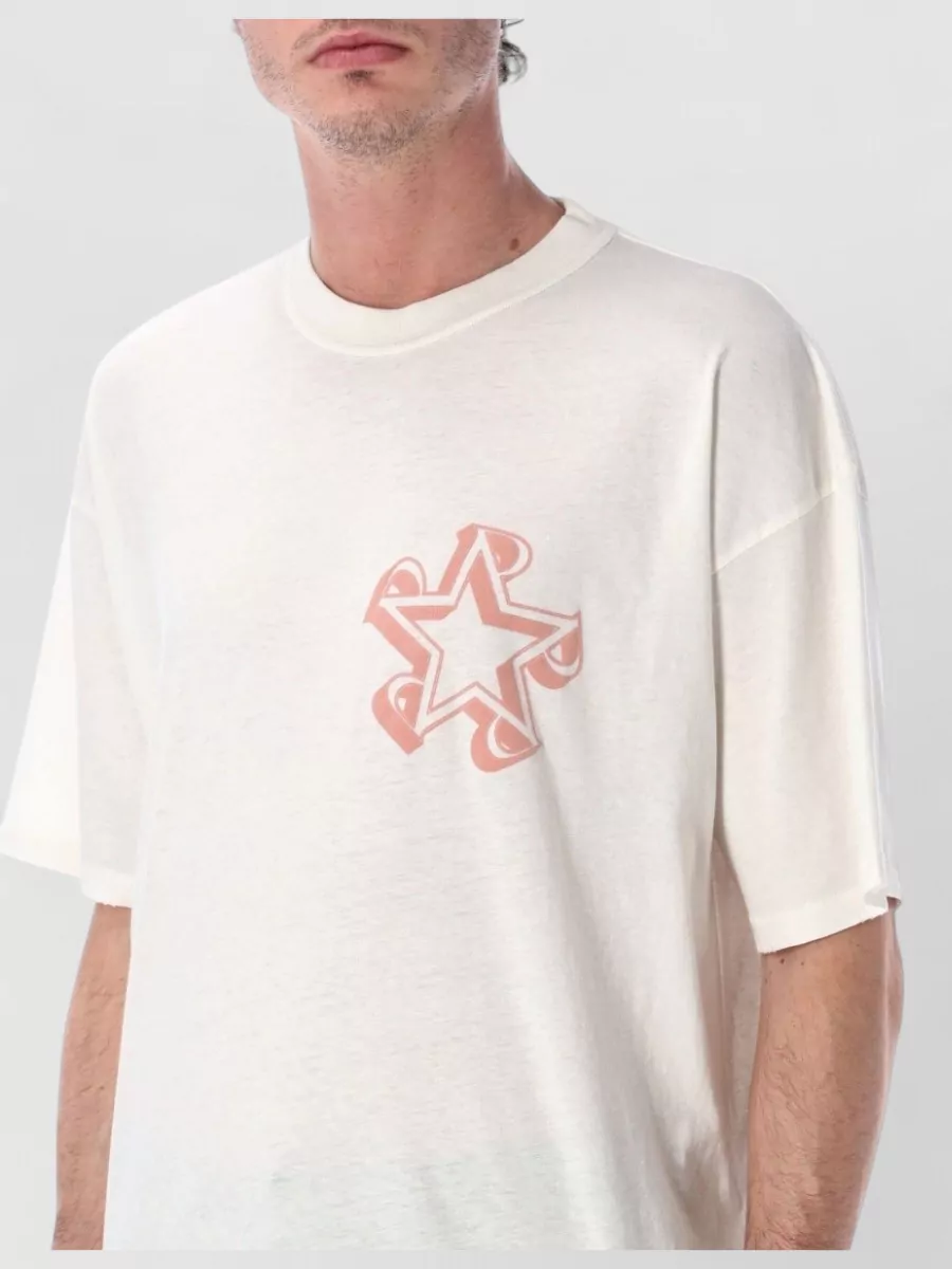 Represent Oversized Graphic Cotton Blend T-Shirt