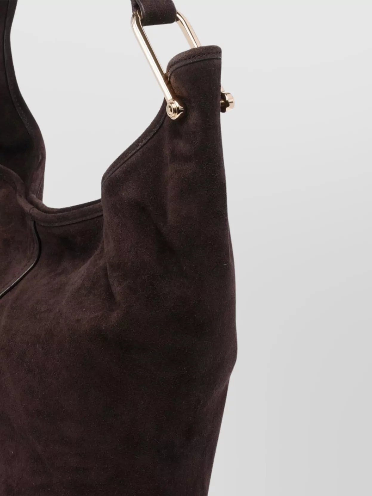 Michael Michael Kors Luxe Suede Shoulder Bag With Gold Hardware