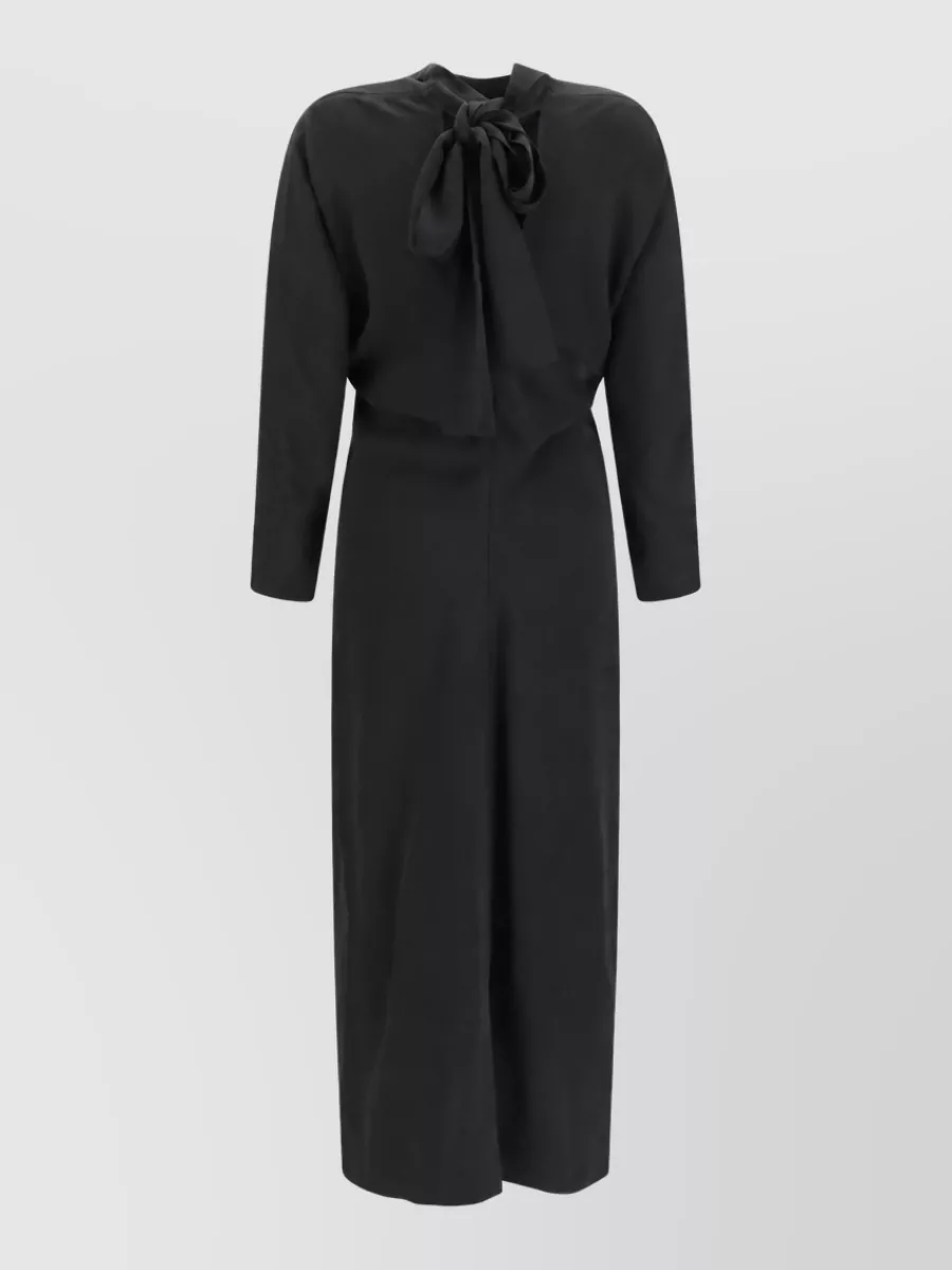 Totême Open-Back Bow Midi Dress