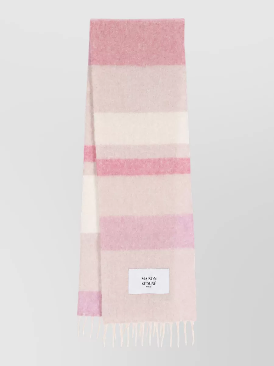 Maison Kitsuné alpaca wool scarf