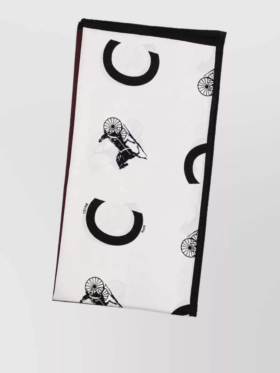 Celine silk square scarf