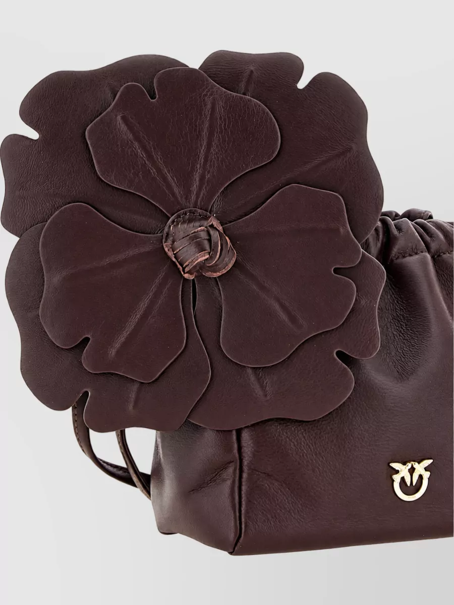 Pinko Leather Flower Mini Bag