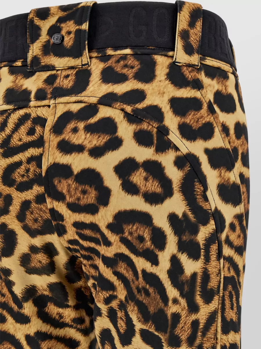 Goldbergh Animal-Print Slim-Fit Flared Ski Pants