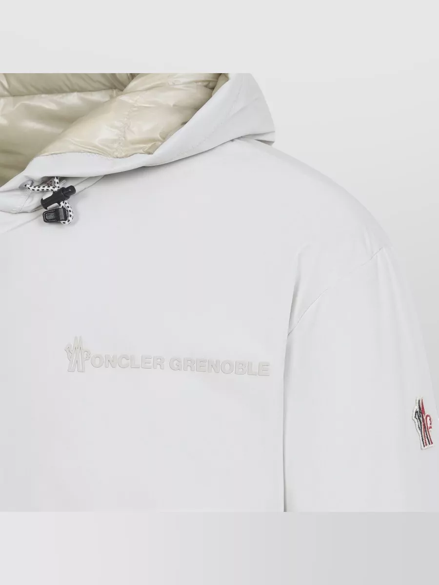 Moncler Grenoble Berguns Hooded Bomber Jacket Quilted Cuffs