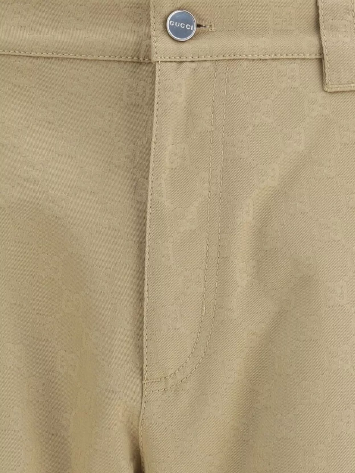 Gucci Wide Leg Cotton Trousers