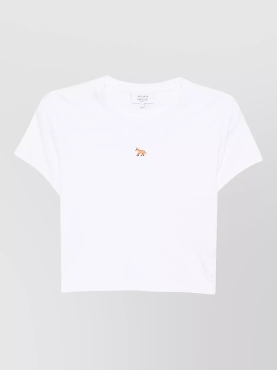 Maison Kitsuné cotton cropped t-shirt