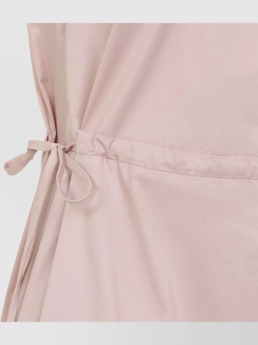 Peserico Cotton Midi Dress Drawstring Waist
