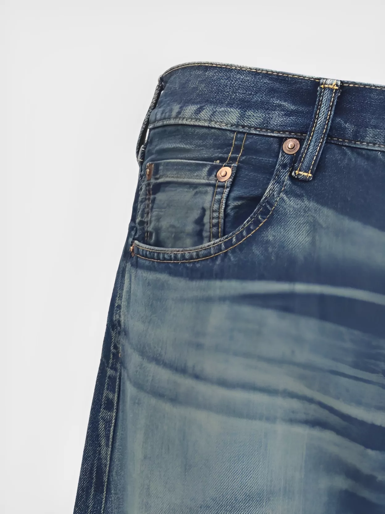 Junya Watanabe Flared Cotton Jeans Faded Effect