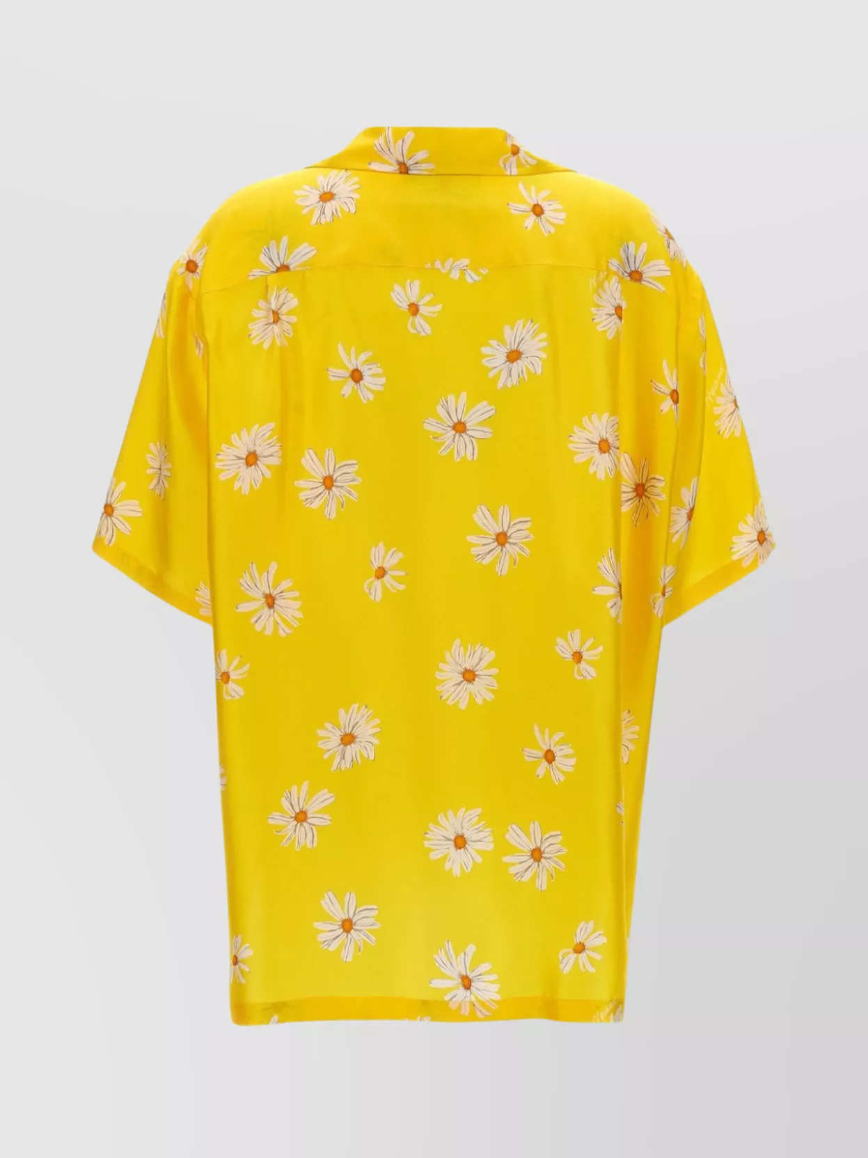 Moschino Floral Pattern Collared Neck Short Sleeves Shirt