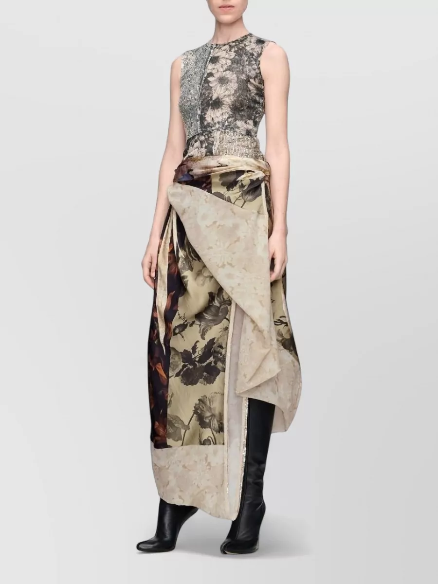 Maison Margiela Floral Sequin Sleeveless Top