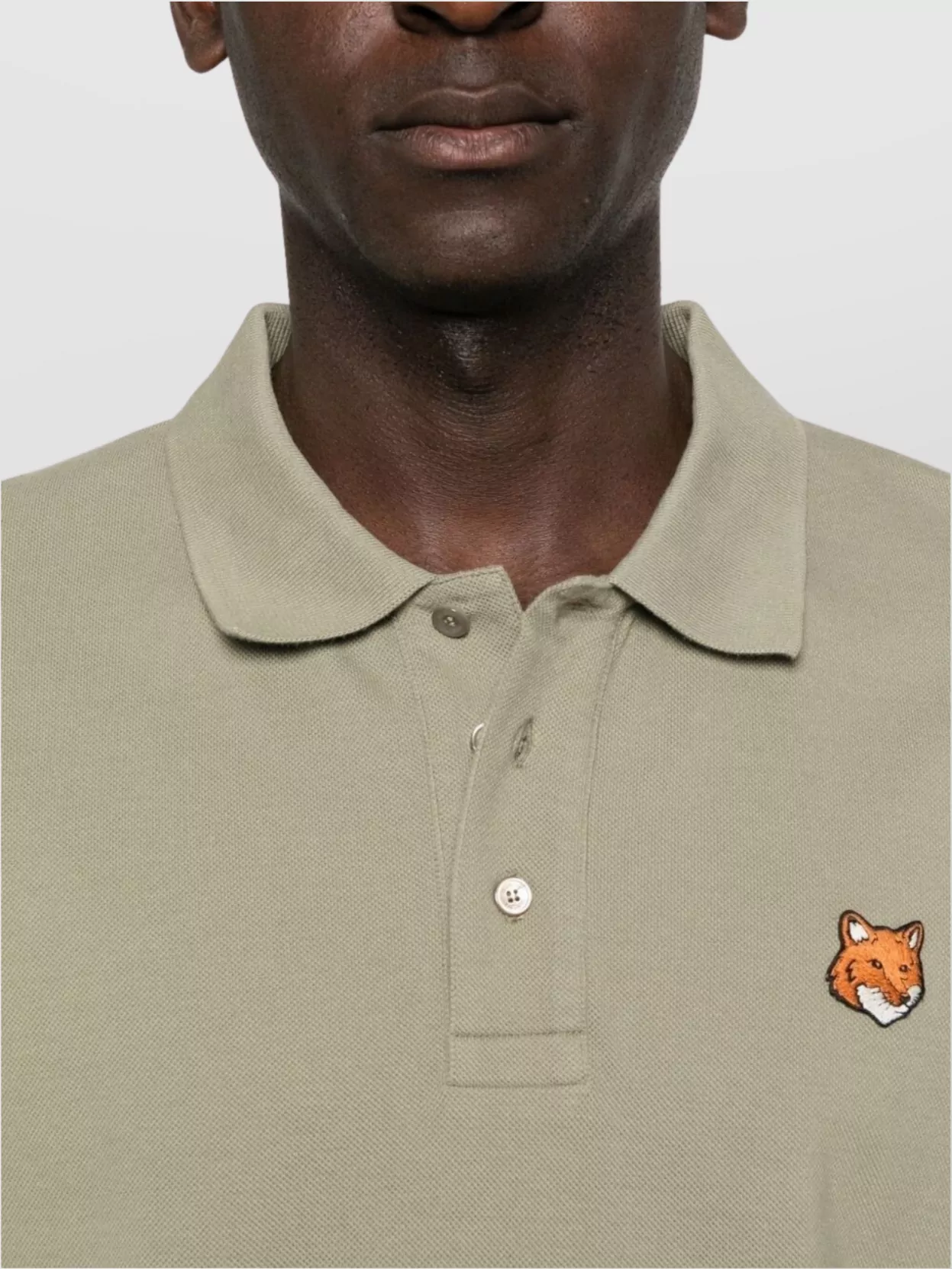 Maison Kitsuné Polo Collar T-Shirt Short Sleeves
