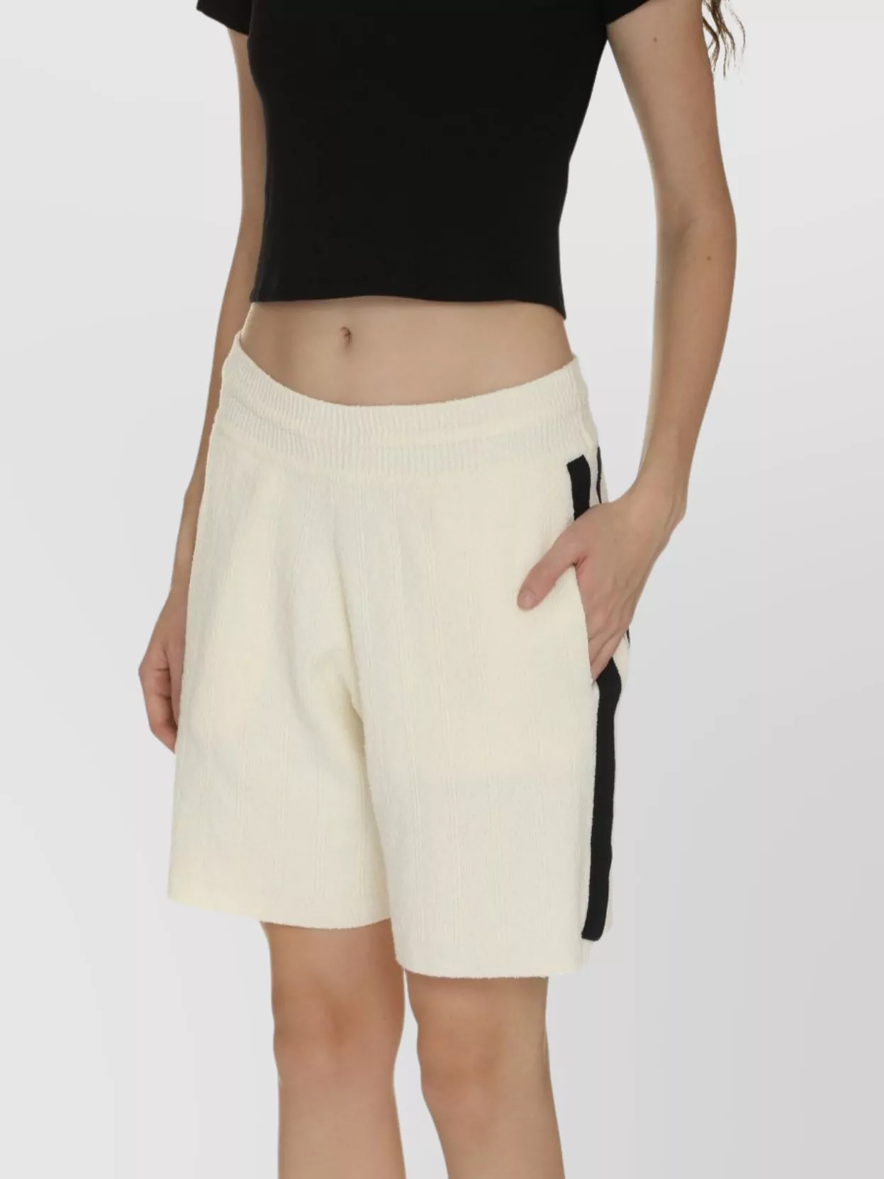 Golden Goose Lionel Ribbed Texture Knitted Shorts