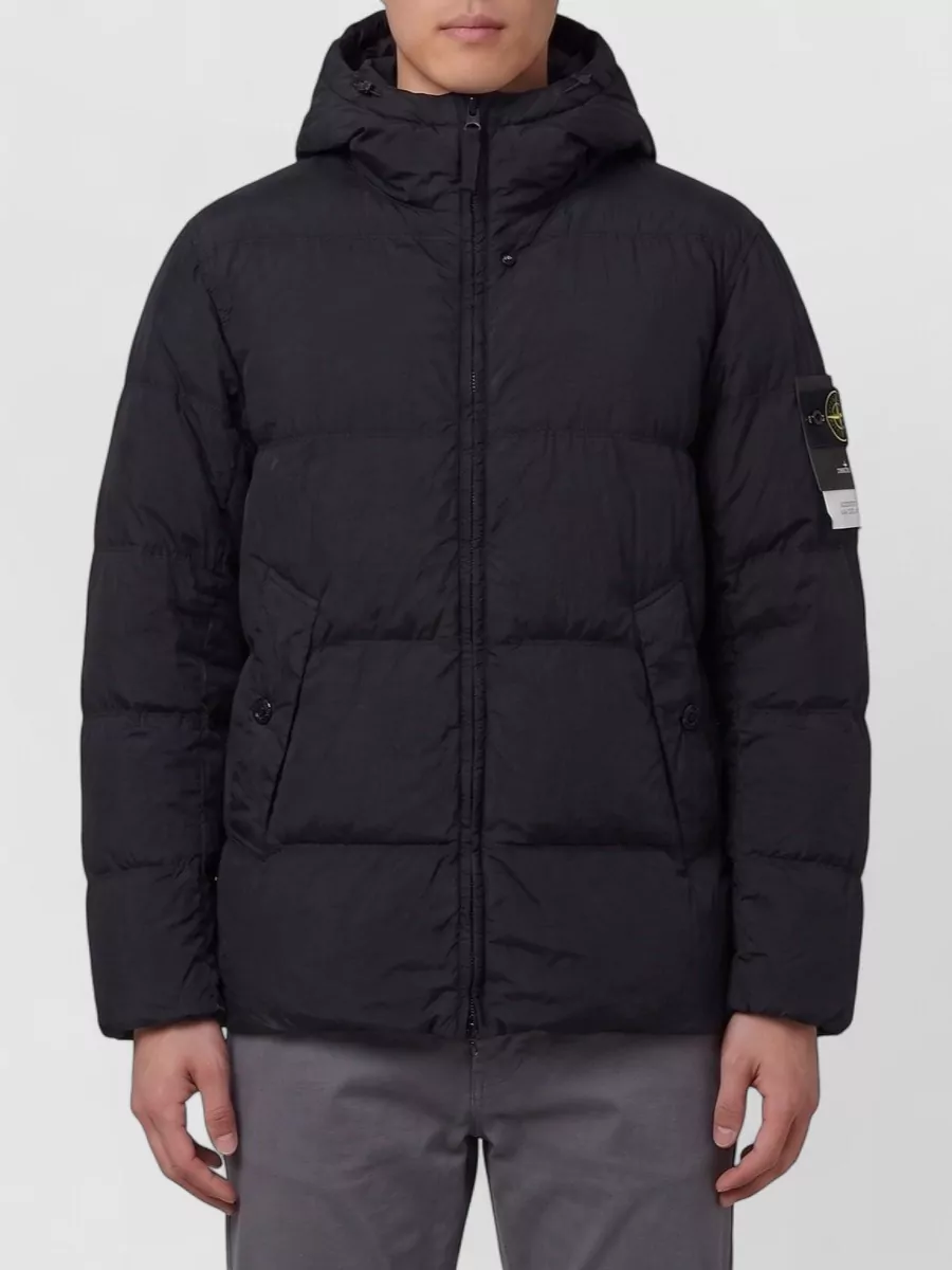 Stone Island down hooded puffer jacket