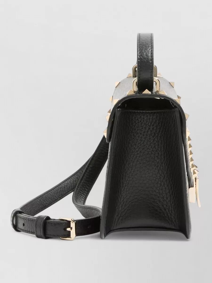 Valentino Leather Rockstud Small Shoulder Bag
