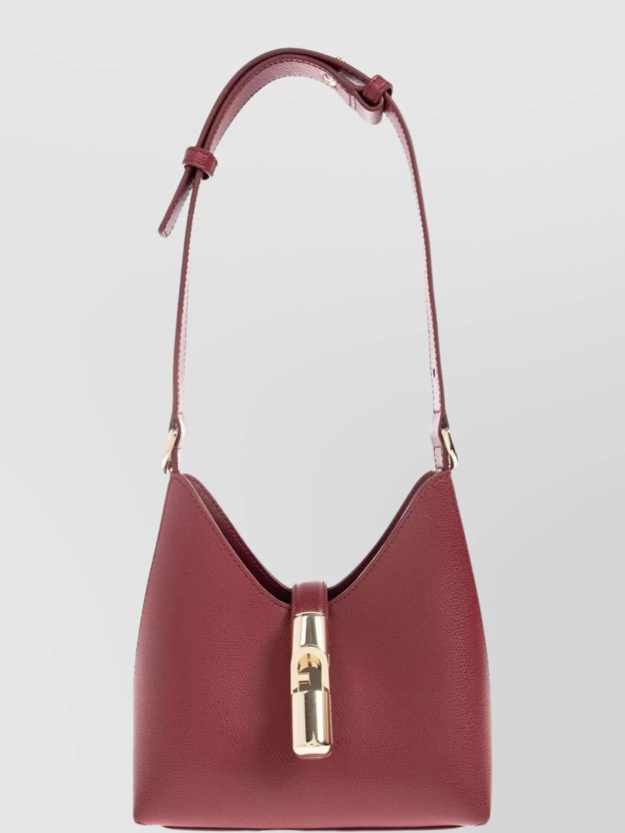 Furla Textured Shoulder Bag Adjustable Strap