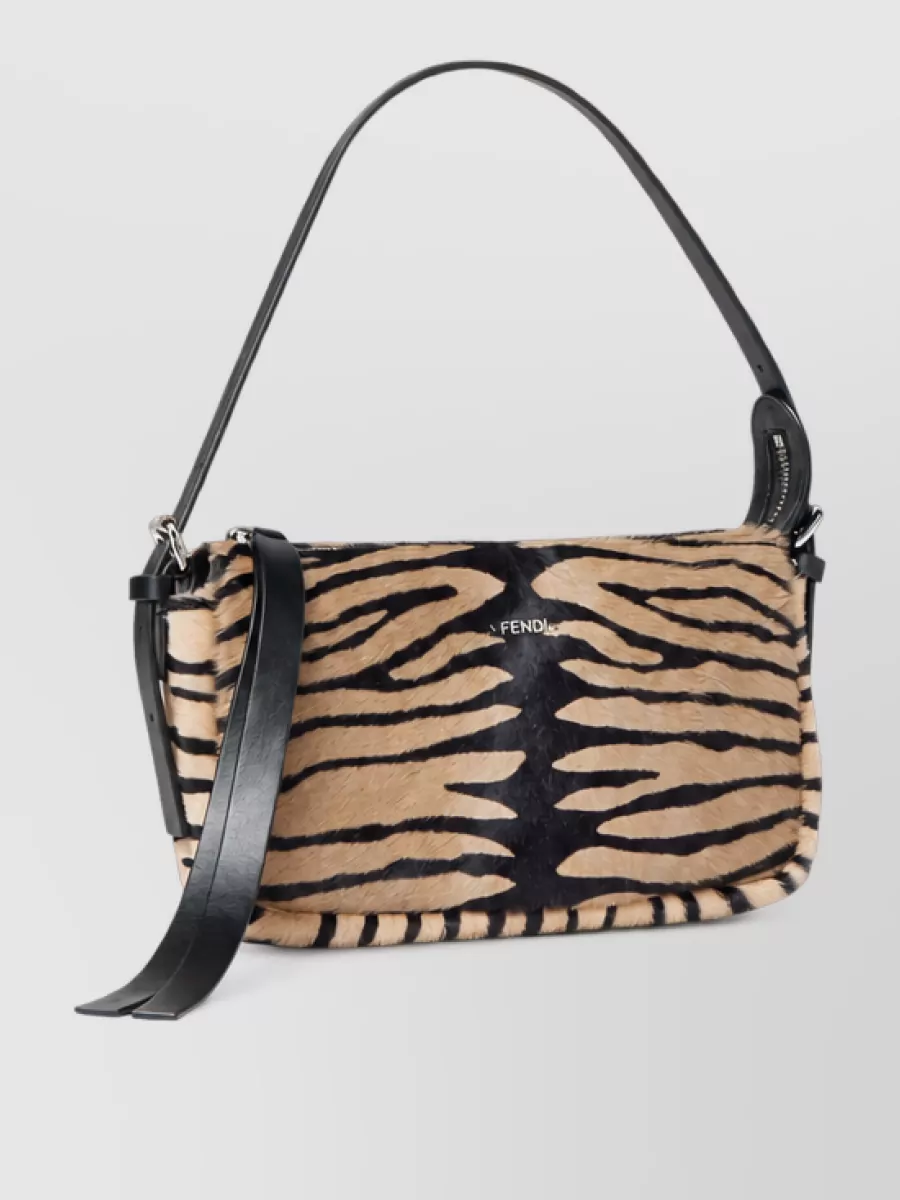Fendi Small calf hair clutch bag