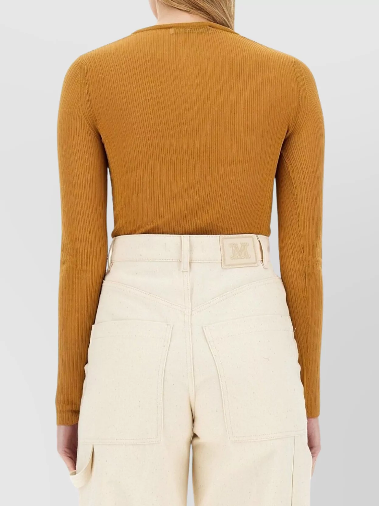 Max Mara Fitted Long Sleeve Knitwear V Neck