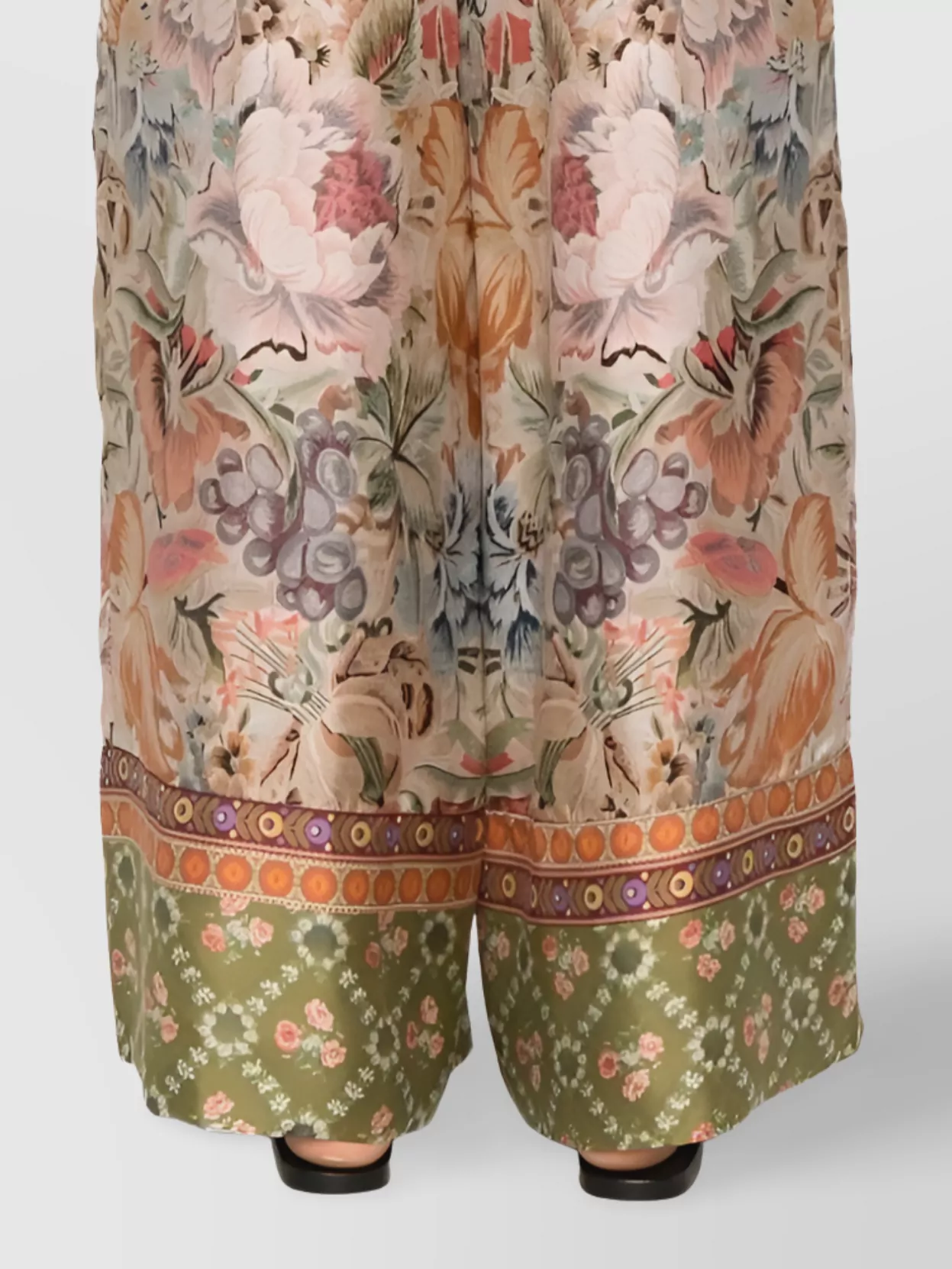 Pierre Louise Mascia Floral Pattern Silk Trousers In Pink