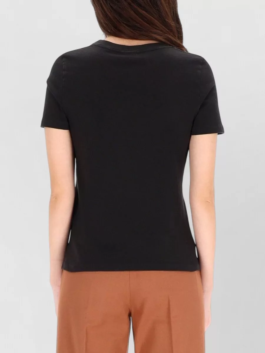 Chloé Logo Crew Neck Graphic Print T Shirt
