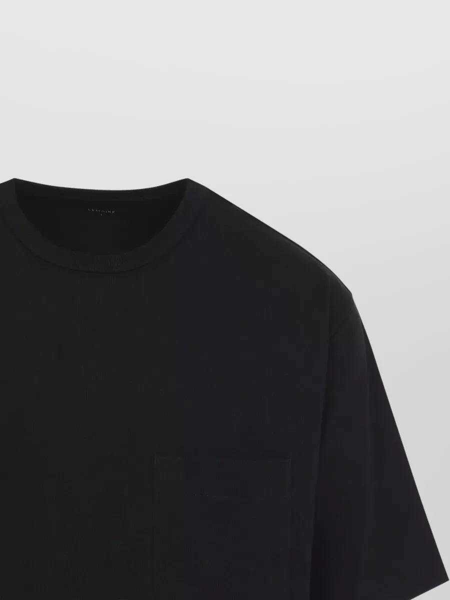 Lemaire Ribbed Crew Neck Boxy T-Shirt