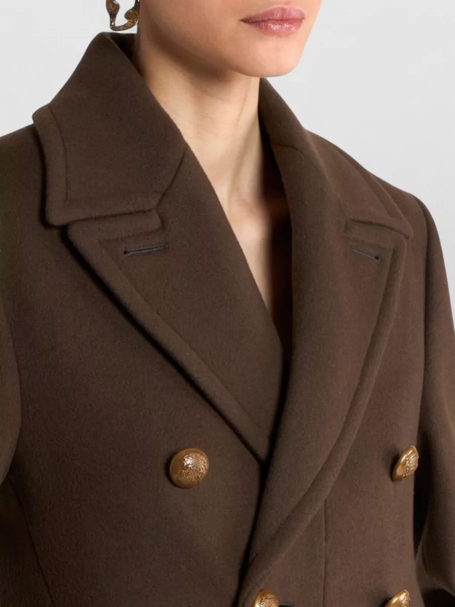Etro Wool Double-Breasted Coat