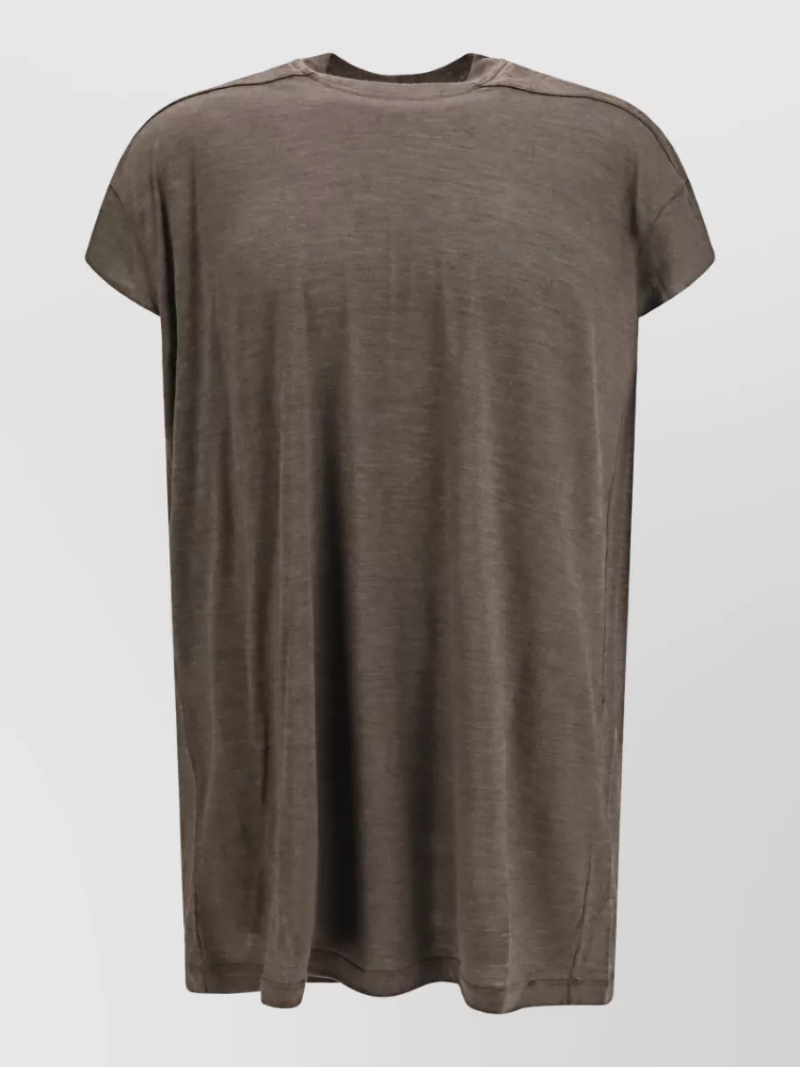 Rick Owens merino wool silk oversized short-sleeve t-shirt