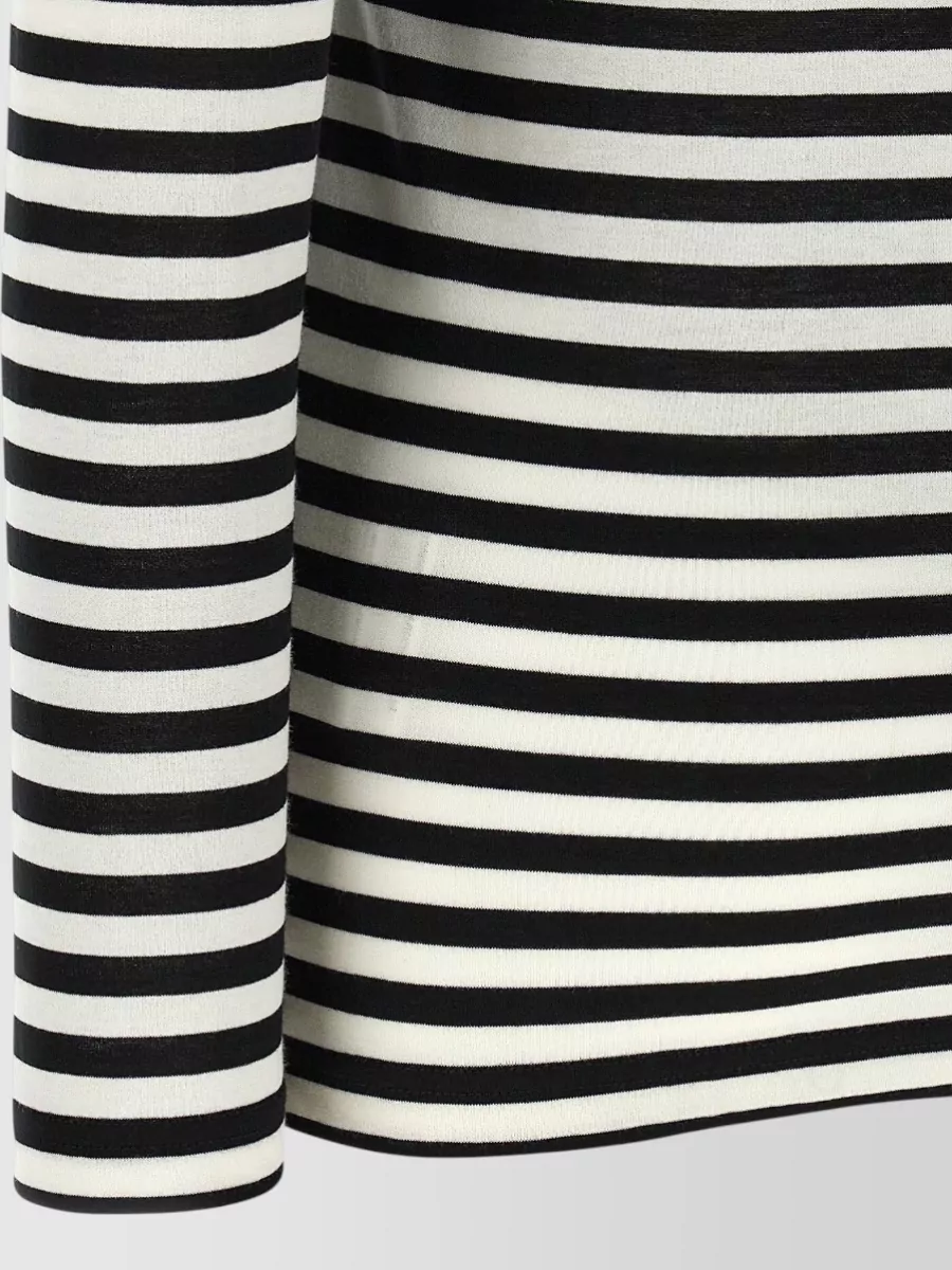 Junya Watanabe Striped Cutout Long-Sleeve T-Shirt