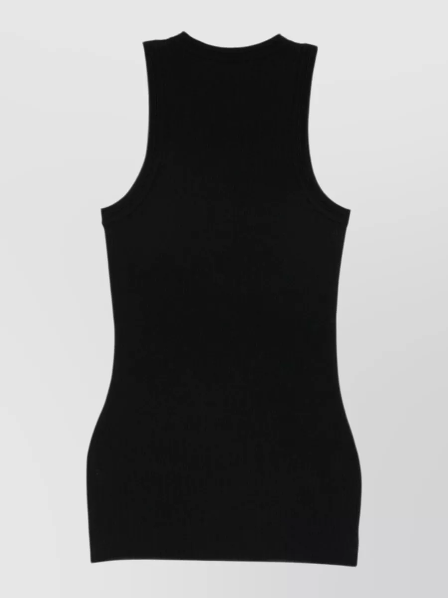 Lisa Yang Ribbed Sleeveless Mini Dress