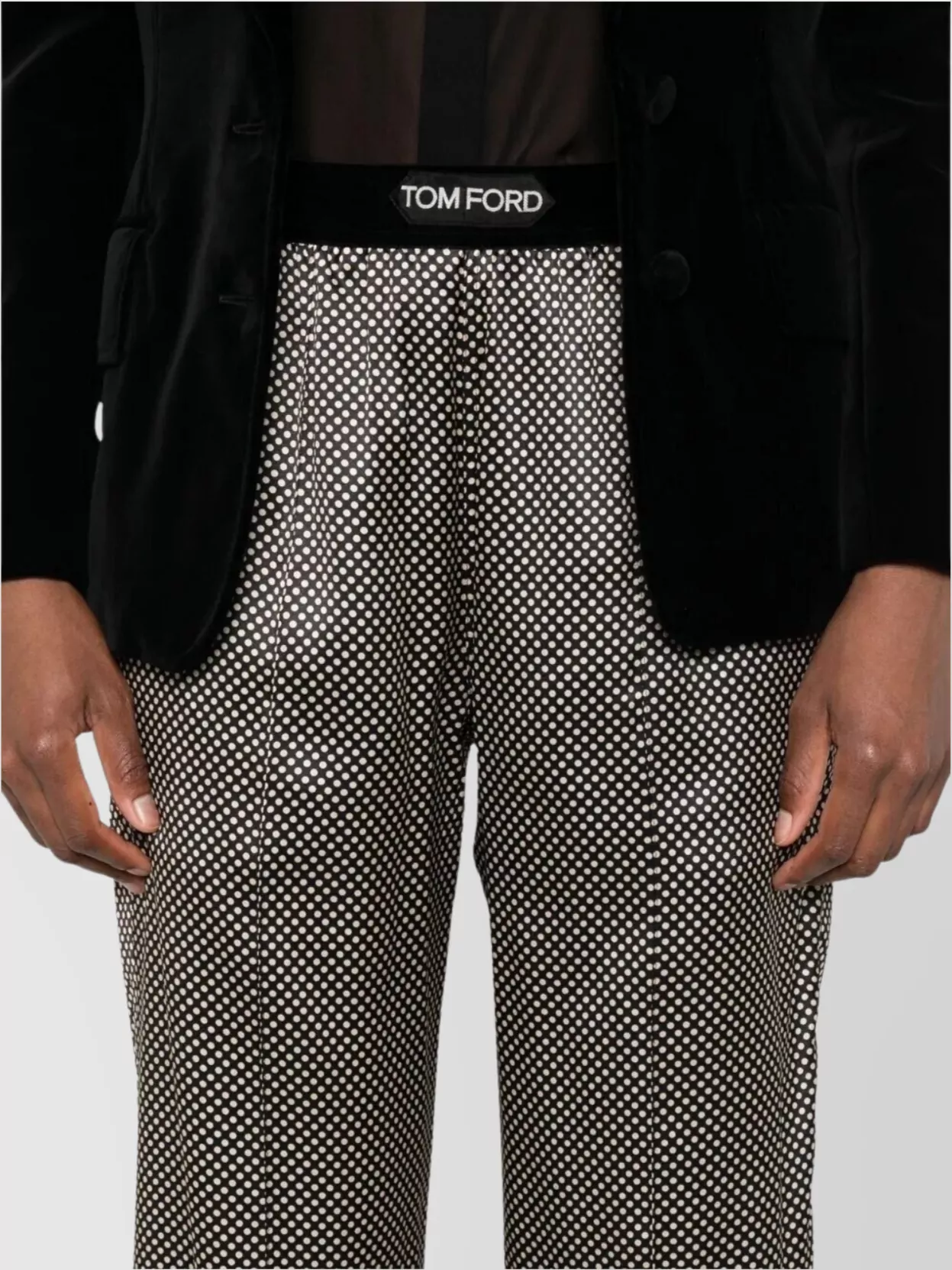 Tom Ford Polka Dot Silk Pj Pants