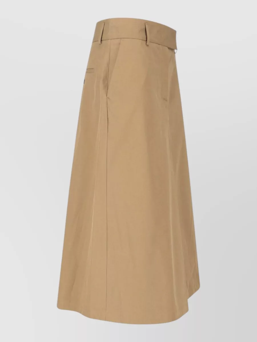 Filippa K Cotton Midi A-Line Skirt