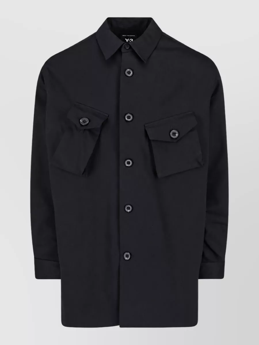 Y-3 cotton shirt jacket