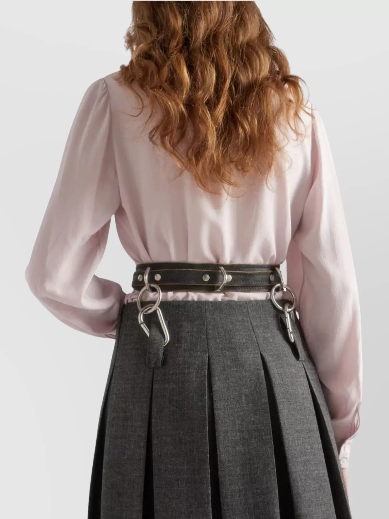 Prada Shirt With Scarf Detail And Bow