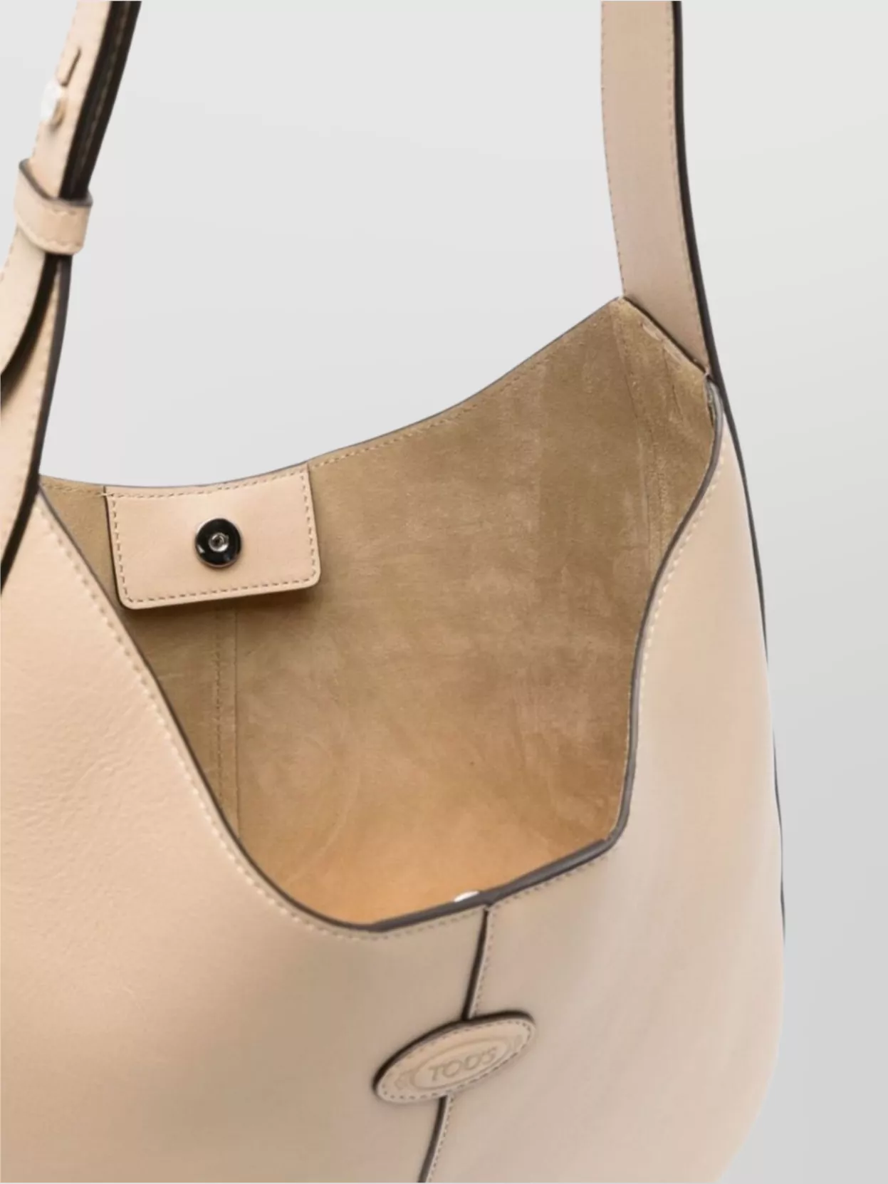 Tod's Small Leather Hobo Bag With Adjustable Shoulder Strap