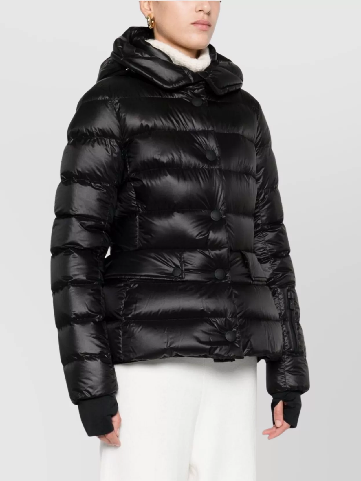 Moncler Grenoble Hooded Quilted Long Sleeve Jacket