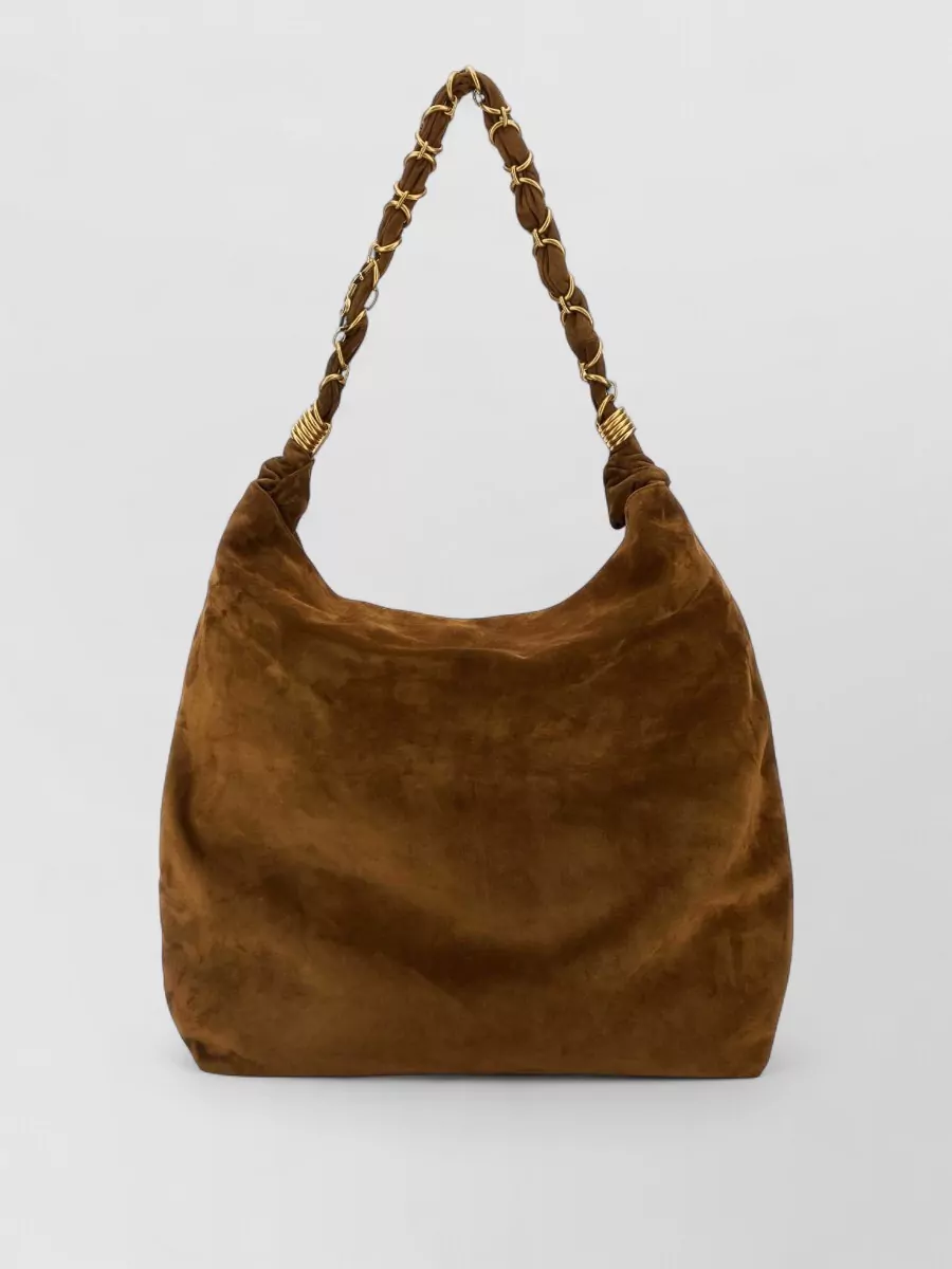 Saint Laurent amalia suede leather shoulder bag