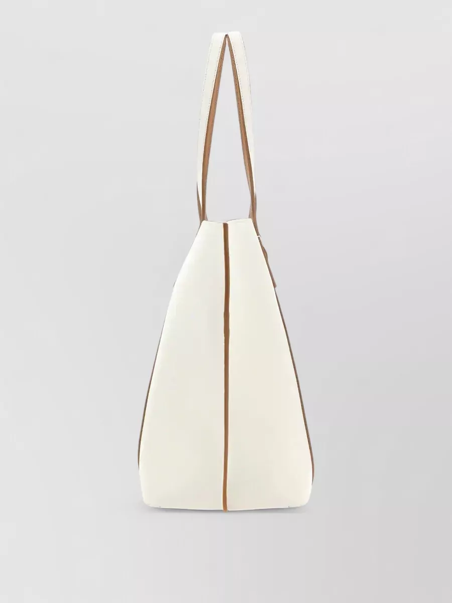 Hogan Shoulder Bag Contrast Trim Detachable Pouch