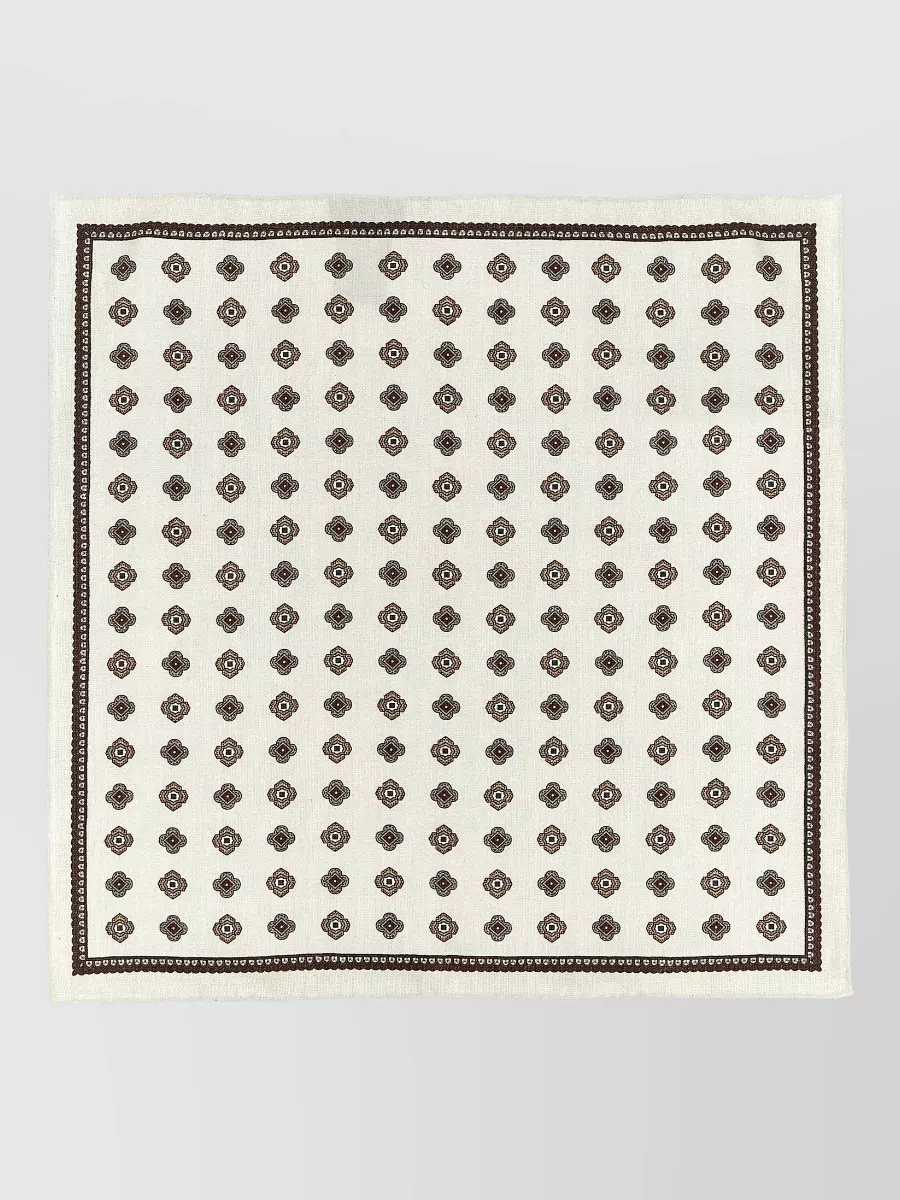 Brunello Cucinelli silk printed pocket square