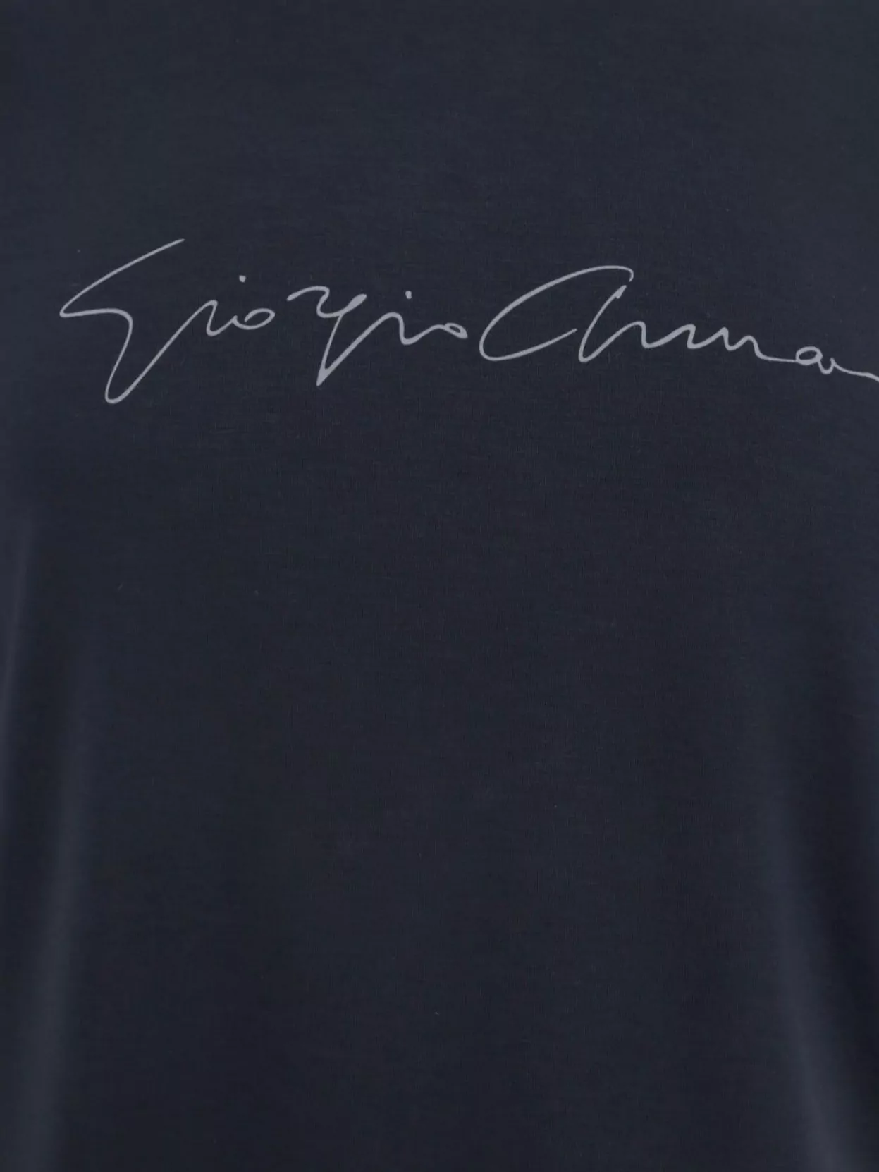 Giorgio Armani Crew-Neck Short Sleeve T-Shirt With Front Print
