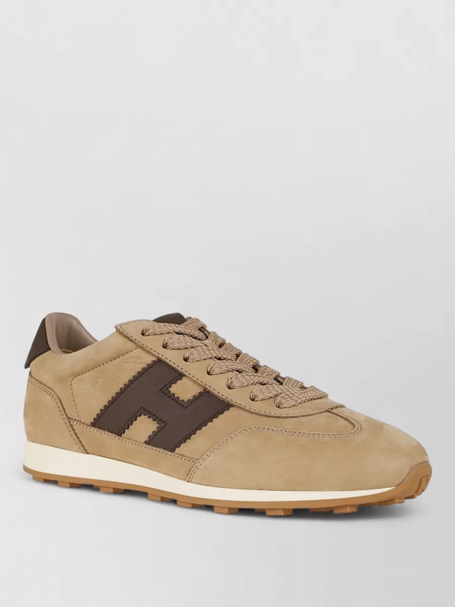 Hogan leather lace-up sneakers