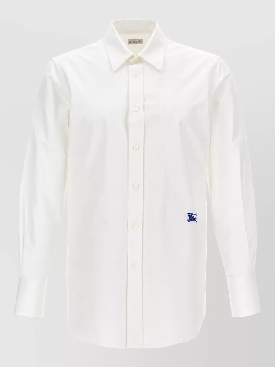 Burberry Embroidered Cotton Shirt