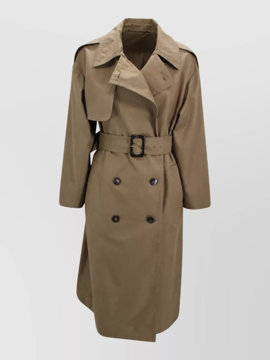 S Max Mara Cotton-blend double-breasted trench coat