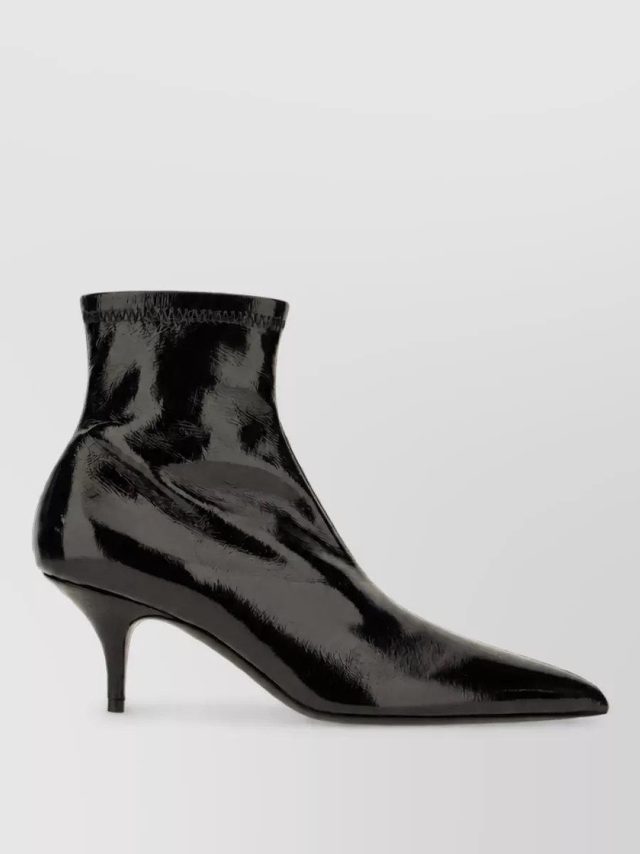 Celine leather fitted boots