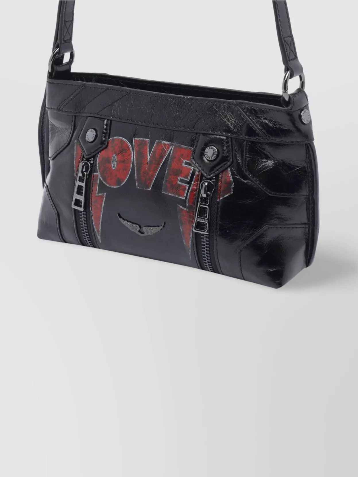 Zadig & Voltaire Punk Graphic Print Shoulder Bag