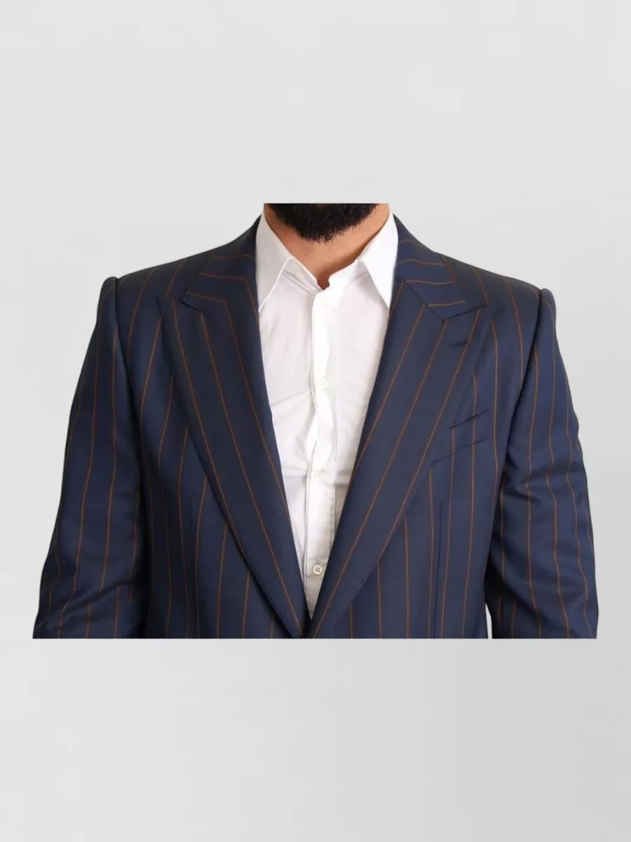 Dolce&Gabbana Wool Striped Slim-Fit Blazer
